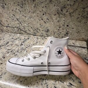 Converse Women's White High-Top Sneakers 6.5
